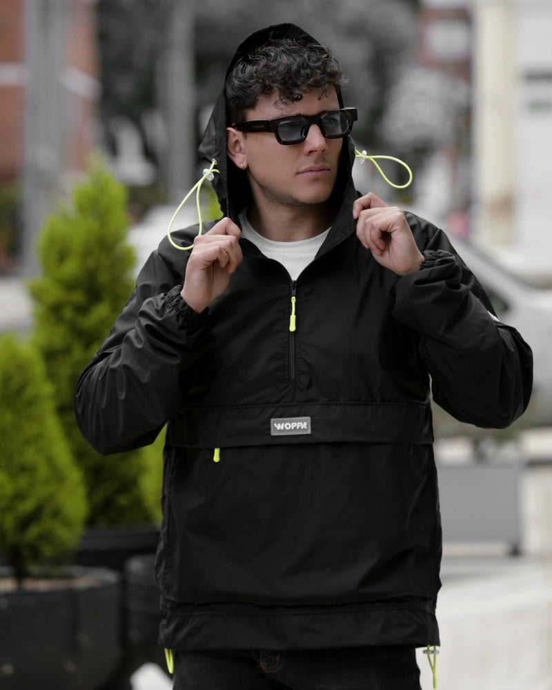 CHAQUETA TOTAL BLACK HOMBRE 🐈‍⬛