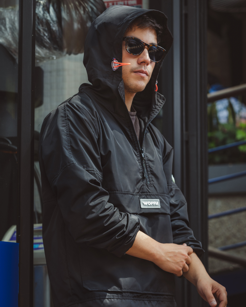 CHAQUETA TOTAL BLACK HOMBRE 🐈‍⬛